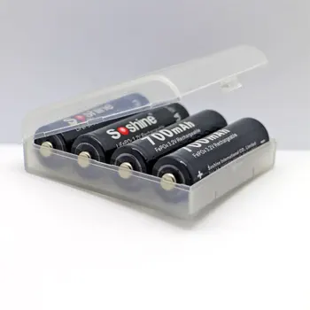 10 kos / veliko Soshine 4*Baterije AA Imetnik Primeru aa Baterije Škatla za Shranjevanje Primera