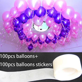 100 kozarcev 10palčni latex balon+100 kozarcev Ballon Nalepke zraka kroglice napihljivi poročni dekoracijo, za rojstni dan otrok stranka Float balon