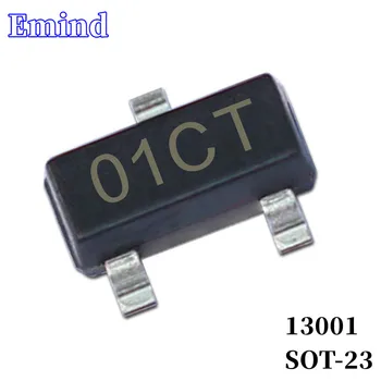100 kozarcev 13001 SMD Tranzistor Odtis SOT-23 Silkscreen 01CT Tipa NPN 450V/200mA Bipolarni Tranzistor Ojačevalnik
