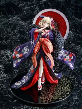 100% Prvotne:Anime Usoda Grand Da Saber kimono 27.5 cm PVC Dejanje Slika Anime Slika Model Igrače Slika Zbirka Lutka Darilo