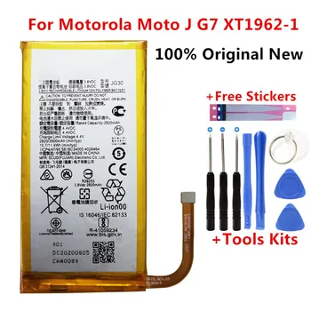 100% Prvotne Novo 3000mAh JG30 Baterija Za Motorola Moto J G7 XT1962-1 Dobre Kakovosti Mobilni Telefon Baterije+Brezplačna Orodja