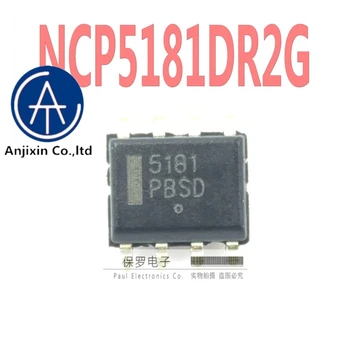 10pcs 100% originalni novo pravi zalogi LCD upravljanje napajanja čip NCP5181DR2G NCP5181 5181 SOP-8