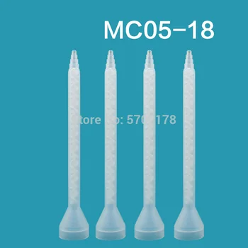10pcs Smolo statični mešalnik MC05-18 se uporabljajo za dvojno epoksi smolo mešanje šoba silikona, mešanje, polnjenje stroja za mešanje nasvet