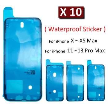 10Pcs/Veliko, Novo Nepremočljiva Nalepke Za iPhone X XR XS 11 12 13 Pro Max Mini LCD Zaslon Nalepka, Lepilni Trak, Lepilo za Popravilo Delov