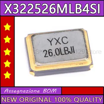 10ps/veliko 3225 čip pasivne kristalnega oscilatorja / ysx321sl, 26MHz, 10ppm, 9PF, x322526mlb4si, 4 PINI
