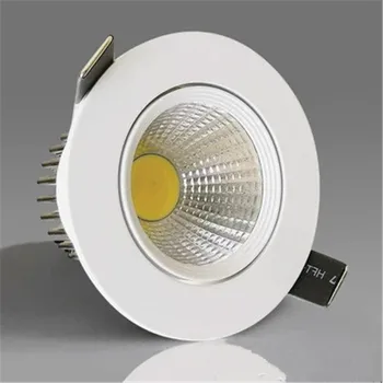 10X Zatemniti Led downlight svetlobe COB Strop Spot Luč 5W 7W 9W 12W 85-265V vgradne stropne Luči Razsvetljave v Zaprtih prostorih
