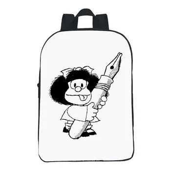 12 inch Risanka Mafalda Nahrbtnik Otroke, Šolsko Torbo Vrtec Bookbag Fantje Dekleta Vrečke Priložnostne Potovanja Majhen Nahrbtnik Mochlia