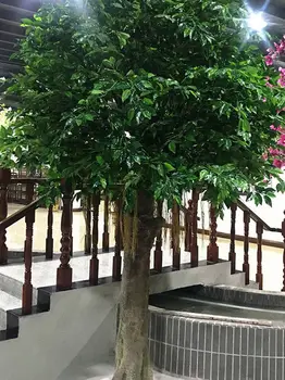 12pcs/Veliko Lažne Umetne rastline Ficus v Listih Ginkgo Biloba Podružnice na Prostem Ročno Listi Za DIY Stranka Home Office Dekoracijo