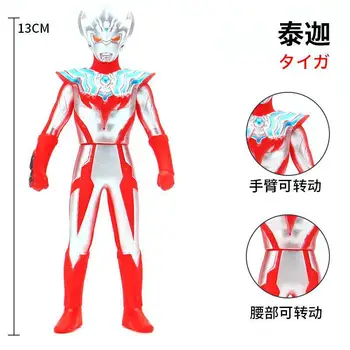 13cm Majhne Mehke Gume Ultraman Taiga Zrasla Obliki figuric Model Lutka Oprema Izdelki za Otroke Skupščine Lutke Igrače