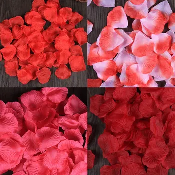 (1400 kos/veliko) 2015 Dobre kakovosti poroko dobave poročni dekoracijo, rož, cvetnih listov simulacije visoko kakovostne svile cvetni listi vrtnice