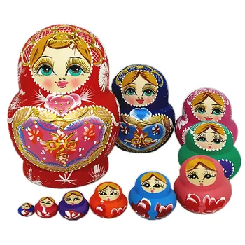 15 cm ruske Lutke Moda Matryoshka Lutke Gnezdenje Lesene Igrače Otrok Božično Darilo Doma Dekoracijo Obrti