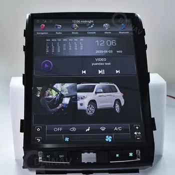15 inch Android Avto Radio HD Autoradio Multimedijski Predvajalnik ZA-TOYOTA Land Cruiser 2007-2015 navpično screem