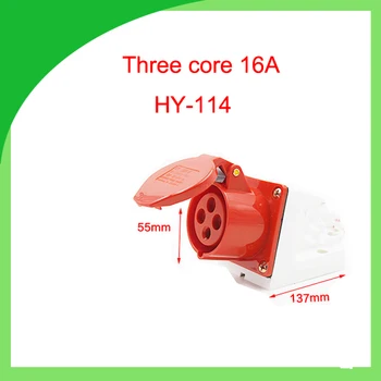 16A tri osnovne tri faze 380V vode eksplozije prahu dokaz industrijske vtičnice vtičnice