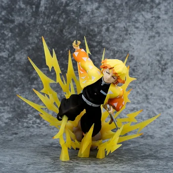 17.5 cm anime Kimetsu ne Yaiba Slika Agatsuma Zenitsu Figur Tanjirou Nezuko Demon Slayer akcijska figura model igrače lutka darila