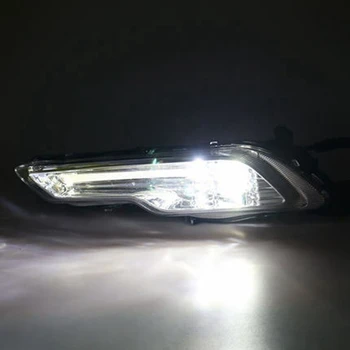 1Pair Avto Odbijača DRL LED Luči za Meglo Za Ford Explorer 18 19 Ford Fusion 17-18 Auto svetlobni pramen Dnevnih Luči
