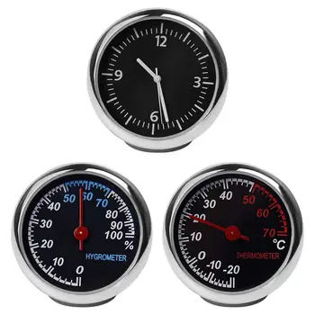 1Pc Mini Avto Temperatura Instrumenti Avto Termometer, Higrometer Trajne Quartz Ura Dekoracijo Za Auto Čoln
