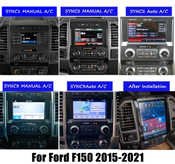 2 Din Android Avtoradio Za Ford F150 F250 F350 2015-2021 Avtomobilski Stereo Sistem Auto Radio Magnetofon Tesla Multimedijski Predvajalnik, Stereo