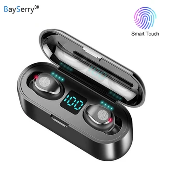 2000mAh Moči Banke TWS Brezžične Slušalke Bluetooth 5.0 Stereo Glasba Šport Brezžične Slušalke Čepkov slušalke Za iPhone Xiaomi