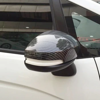2017 2018 Avto Rearview Mirror Pokrov Pokrov Trim Avto Styling Pribor ABS Ogljikovih Vlaken 2015 2016 2pcs za Honda Mesto
