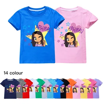 2021 Najnovejši Malčka Poletje Otrok je Fant Risanka APHMAUING Srčkan T-shirt 3D Tiskanih Dekle Ulica Oblačila Baby T-shirt O-vratu