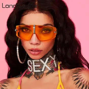 2021 Nov Modni Prevelik Sončna Očala Ženske Luksuzne Blagovne Znamke Oblikovalec Oranžno Sonce Očala Moški Letnik Punk Odtenki Oculos De Sol