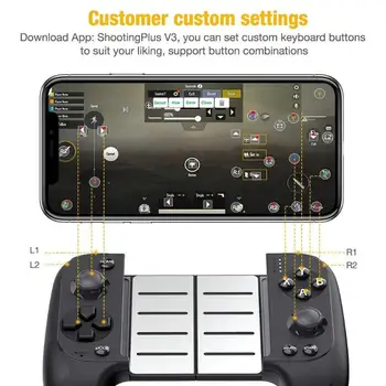 2021 NOVO Za iOS, Android, PC 7007F Teleskopsko Bluetooth Igra Ročaj Brezžični Gamepad Krmilnika Dual-mode Palčko