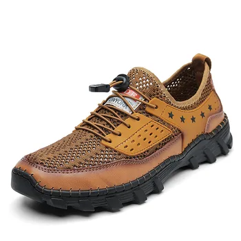 2022 nov moški pohodniški čevlji Moški Zraka očesa Šport Teče Študent Poletje Dihanje Priložnostne Velik obseg plezalni čevlji