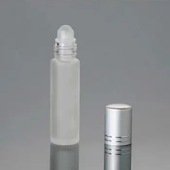 20pcs/10 ml Veliko Praznih Roller Ball Parfum Steklenice Glazura Stekla Mini Roll-on Travel Steklenico S Srebrno Aluminijasto Vijak Pokrov Skp