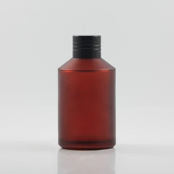 20pcs 200 ml krog rose red motnega losjon steklenica s črnim pokrovčkom in jasno, reduktorjem, steklo kozmetične embalaže za tekoča krema