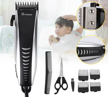 220V Profesionalni Električni Hair Trimmer za Striženje Rezanje za Otroke Človek Odraslih Anti Slip Nastavite Škarje EU Plug