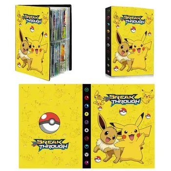 240Pcs Album Pokemon Kartico Album Knjige, Igrače Zbirk Pokemon Karte Album Knjiga Vrh Naložen Seznam Igrače Darilo za Otroke
