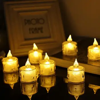 24Pcs Koristno Romantično LED Simulacije Sveča Neprekinjeno Osvetlitev Poroko Predlog, Dekorativne Sveče Luči Scene Nastavitev Rekviziti