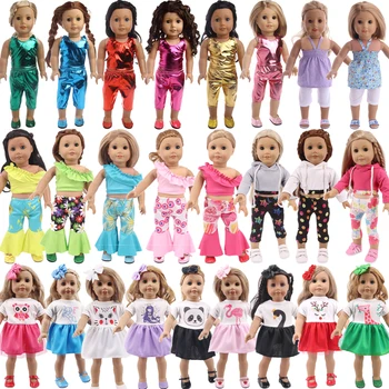 25 Stilu Izbrati Modi Obleko Lutka Obleko, Ki Ustreza 18 Inch Ameriški Lutka Punca Obleke, Pribor,Dekle Igrače