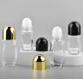 30 ML jasno steklenici roll žogo zlato/black eye gel parfumi, eterična olja deodorant dišeče telo masaža kože pakiranje