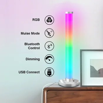 360-Stopinjski Smart RGB LED Nočna Lučka APP Remote Multi Barve Spreminja Ritem Osvetlitev Stranka Igre Soba Dekoracijo Namizna Svetilka