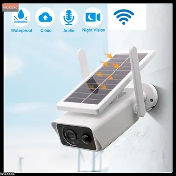3MP Sončne Varnostne Kamere wifi PIR Človeško Zaznavanje Alarm Monitor IP66 Nepremočljiva dvosmerni avdio ip cam sončne aciton fotoaparat espia
