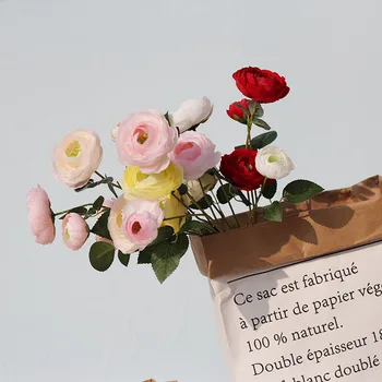 3pcs/veliko simulacije peony svile cvet umetno peony cvet veje venec za poročno dekoracijo doma ponaredek zaslon cvet