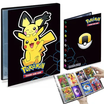 4 Žep Pokemon Album 240 Kartico Knjiga Livre Pokémon Igra Zemljevid Kartico Vmax Pikachu Zbiralec Veziva Mapo Naložijo Seznam Imetnika