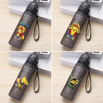 400 ML/560ML Pokemon Pikachu Otroci Športni Steklenico Vode za Fanta in Dekleta Zunanji Prenosni Neprepustne Pijačo Steklenico za Otroke