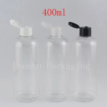 400 ml Prozorni Plastični Tekoče Steklenice lahko ponovno polnijo Šampon Gel za Prhanje Metulj Embalaža, Posoda Velike Steklenice Z navoj