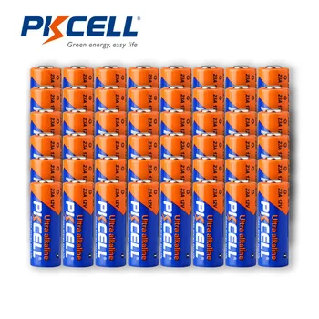 48x щелочная батарея PKCELL 23a 12v 8F10R K23A L1028 23A A23 V23GA MN21 Основная батарея и сухие батареи