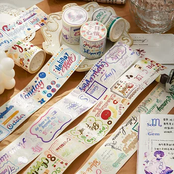 4PCS/LOTnmib zgodba serije srčkan lep dekorativni posebno olje, papir, maskiranje washi tape