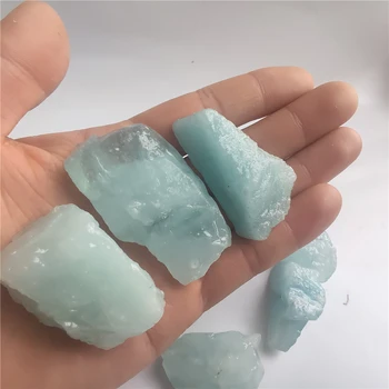 50 g Večino Naravna Modra Akvamarin Roza Morganite Quartz Beril Gemstone Kristal Kamene Mineralne Vzorec