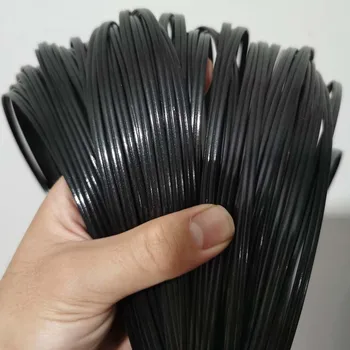 500 g 8 mm Black PE Trsa Ravno Sintetičnega Ratana Materiala, za Tkanje Obrti Doma Pohištva Stol Tabela Kavč Košarico Dekoracijo