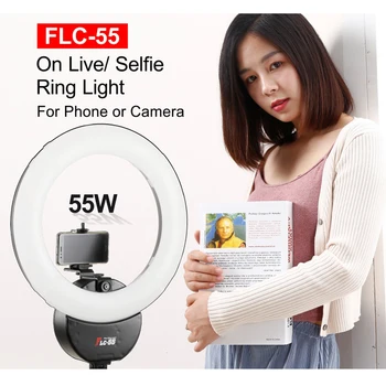 55W Mehko Tesnilo Razsvetljavo 5600K Prenosni Video Selfie Luč za Studio Fotografia S Telefona Nosilec+Filter