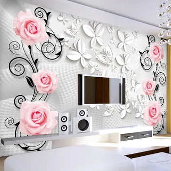 5d stereo TV ozadju stene papirja preprost moderna dnevna soba video wall wall pokrivna toplo zidana dekorativno slikarstvo ozadje