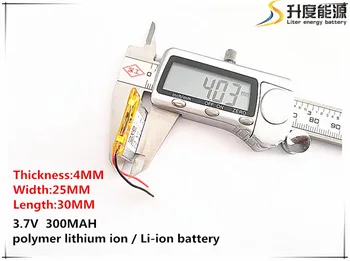5pcs [SD] 3.7 V,300mAH,[402530] Polimer litij-ionska / Litij-ionska baterija za IGRAČE,MOČ BANKE,GPS,mp3,mp4,mobitel,zvočnike