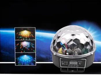 6 18W LED Daljinski upravljalnik Crystal Magic Ball Led Fazi Lučka Disco Lasersko Svetlobo Stranka Luči, Zvočni Nadzor Božič Luči KTV