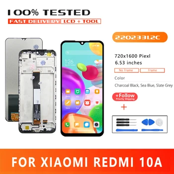 6.53 palčni Premium Kakovosti LCD Za Xiaomi Redmi 10A Zaslon Lcd Zaslon na Dotik ZA REDMI 220233L2C, 220233L2G, 220233L2I LCD