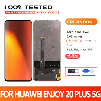 6.63 palčni LCD Za Huawei Uživajte 20 Plus 5 G LCD-Zaslon na Dotik Za Huawei FRL-AN00a FRL-TN00a Računalnike Skupščine Zamenjava